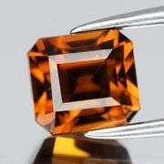 Outstanding 2.14ct VVS grade emerald cut Imperial Zircon