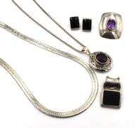 Group lot of Vintage 925 sterling silver mixed jewelry