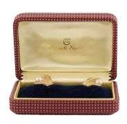 Mikimoto Pearl Leaf Clip-On Earrings in 14K