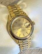 Wonderful Ladies 18k yellow gold Rolex Datejust Presidential watch