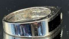 BOLD REGAL SIGNET STYLE 14K WHITE GOLD MEN'S DIAMOND RING
