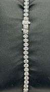 Stunning 5.51 CTTW Colorless Conflict Free Lab Diamond Tennis Bracelet in 14KT Gold, VS1
