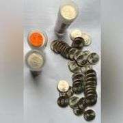 Four Rolls 2001 Uncirculated North Carolina State Quarters.