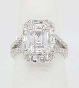 EFFY Diamond Mosaic Ring in 18k White Gold