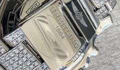 Investment! Showstopper Breitling Super Avenger II Iced Out Custom Made Diamond Watch