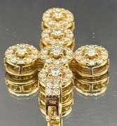 14K YELLOW GOLD 2.40CTW NATURAL DIAMOND STATEMENT PENDANT