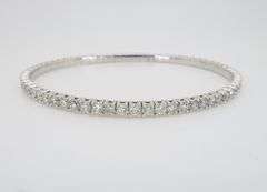 Earth Mined Diamond Flex Bangle Bracelet