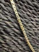 Sterling Silver Gold Plated Prism Diamond-Cut Franco Chain 2.5mm 925 Italy 18"