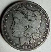 Popular Date 1892 S Morgan Dollar