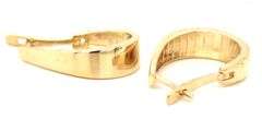 14kt Yellow gold J hoop earrings