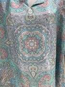 Stylish 100% Silk top with Paisley Design