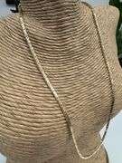 Gold Plated 925 Sterling Silver 2mm Cardano Box Chain Link Italy Necklace 18"