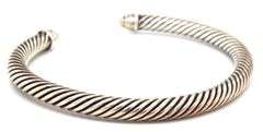 David Yurman classic cable cuff bracelet with diamonds