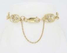 Custom Made Diamond Bracelet in 14k Yellow Gold