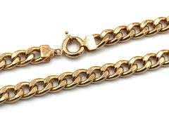 18kt Yellow gold Curb link chain necklace