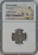 Razor-sharp Septimius Severus Roman Silver Denarius, 193-211 AD. NGC XF