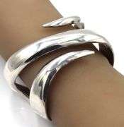925 Sterling silver Mexico signed cuff bangle