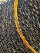 Italian Reversible Flat Omega Chain 925 Sterling Silver Gold Plated 16"