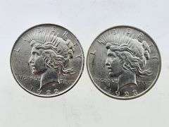 1922 & 1923 Silver Peace Dollars