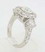 Custom Platinum Ring Crafted with 2.62CTW of Diamonds