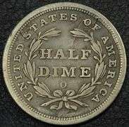 1839-O Seated Liberty Half Dime Early New Orleans Silver Coin