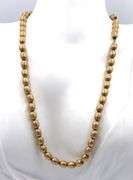 Gold plated beaded necklace