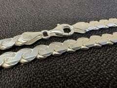 Sterling Silver Solid Flat Serpentine Rope Chain 5.9mm 925 Italy Necklace 20"