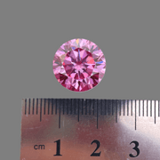Magnificent Large 8 Ct VVS1 VIvid Deep Pink Fire Moissanite Solitaire
