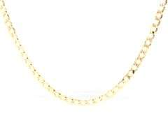 14kt Yellow gold Curb link chain necklace