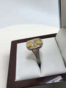 Very High Quality Platinum 5.03 Carat Certified Lab Diamond Ring