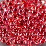 Vibrant color! Diamond cut! 2.92ct hot red Sapphire set!