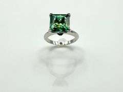 Stunning 5 Ct Russian Color Change Lab Created Alexandrite Asscher Cut Ring