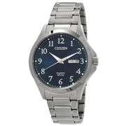 Citizen Quartz Blue Dial Stainless Steel Men's Watch