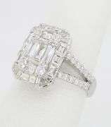 EFFY Diamond Mosaic Ring in 18k White Gold