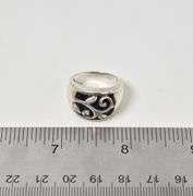 Sterling Silver Black Onyx Gemstone Dome Ring