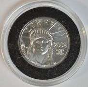 Immaculate Superb Gem BU 2008 $25 Pure Platinum Eagle in capsule