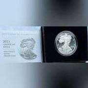 2023 W Proof Silver Eagle with Box & Paper