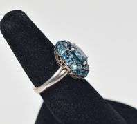 Sterling Silver Topaz Gemstone Ring