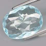 Pendant cut! All natural! 5.18ct Brazilian Aquamarine!