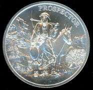 1 Troy Ounce Prospector Silver Round