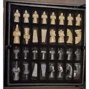 Handmade Marble Chess Set with Storage Box