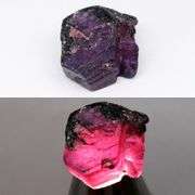 It's big! It's bi-colored! It's a 22.01ct uncut, untreated Sapphire!