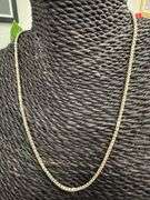 Sterling Silver Gold Plated Prism Diamond-Cut Franco Chain 2.5mm 925 Italy 18"