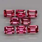 Large examples! 4.70ct set of rare pink Malaya Garnets!
