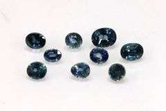 Natural Teal Sapphires - Lot of 9