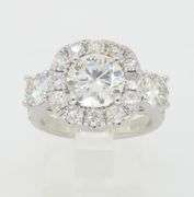 Custom Platinum Ring Crafted with 2.62CTW of Diamonds