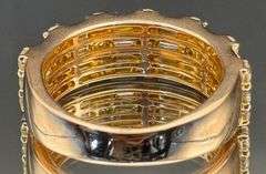 14K ROSE GOLD 2.50CTW ROUND & BAGUETTE DIAMOND WEDDING BAND