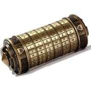 Da Vinci Code Style Cryptex Puzzle Box with Hidden Compartment