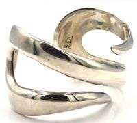 925 Sterling silver Mexico signed cuff bangle
