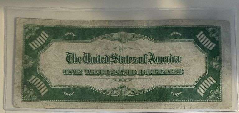 $1000 1934 Federal Reserve Note Low Serial Number